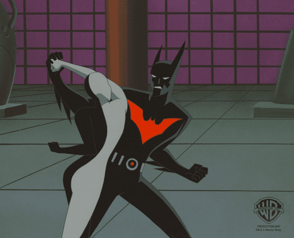 Batman Beyond Original Production Cel: "Batman and Ten"