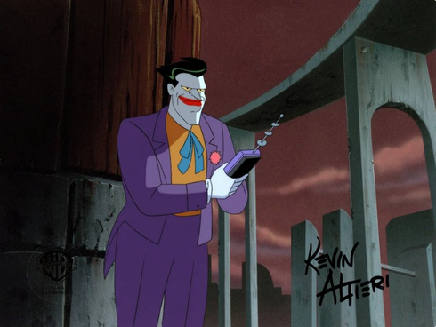 Batman Mask of Phantasm Original Signed Production Cel: "Joker" Batman Mask of Phantasm Original Signed Production Cel: "Joker"