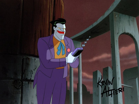 Batman Mask of Phantasm Original Signed Production Cel: "Joker"