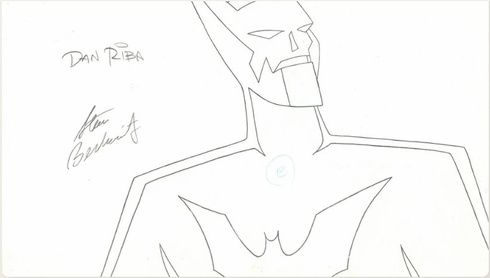Batman Beyond, Black Out Signed Original Production Drawing: "Batman"