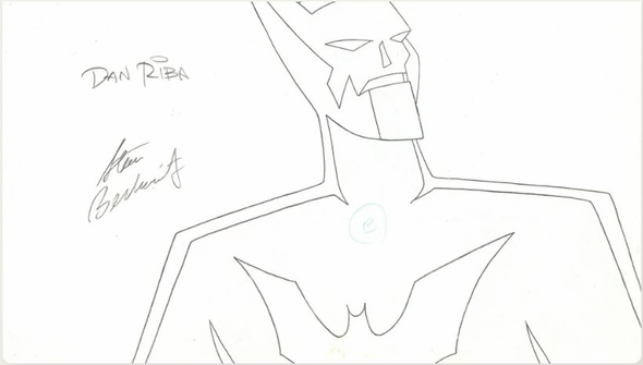 Batman Beyond, Black Out Signed Original Production Drawing: "Batman"