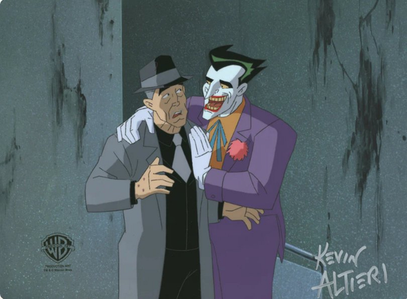 Batman Mask of the Phantasm Signed Original Framed Production Cel:"Joker, Salvatore Valestra"