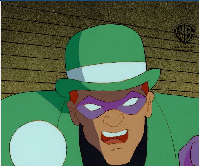 Batman The Animated Series Original Production Cel: "Riddler"