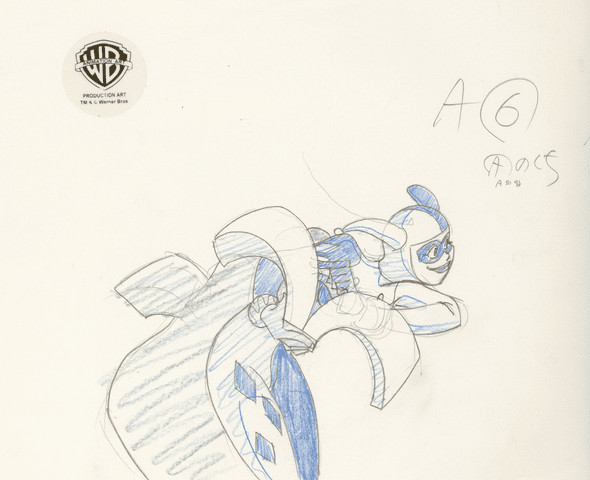 Batman The Animated Series Original Production Drawing: "Harley Quinn"