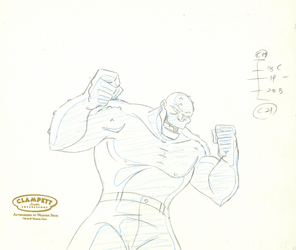 Batman The Animated Series Original Production Drawing: "Killer Croc"