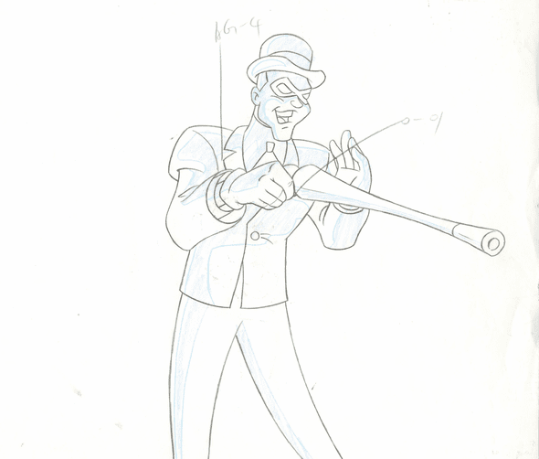 Batman The Animated Series Original Production Drawing: "Riddler"