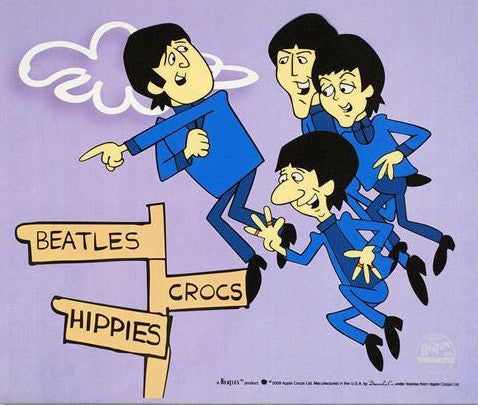 Beatles DenniLu Animation Art Cartoon Sericel Cel:"The Beatles In Air"