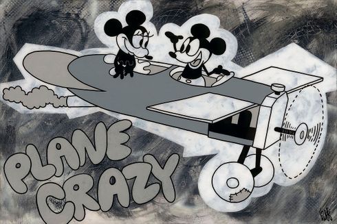 Beau Hufford Disney Limited Edition Gallery Wrap Canvas Giclee:"Plane Crazy"