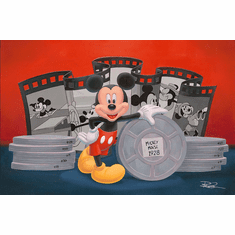 Ben Olsen Artist Signed Disney Ltd Ed Gallery Wrap Canvas:"Icons of Animation: Mickey"