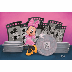 Ben Olson  Artist Signed Disney Ltd Ed Gallery Wrap Canvas:"Icons of Animation: Minnie"