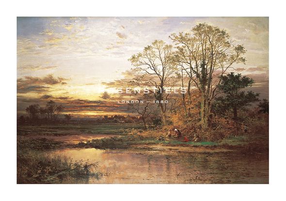 Benjamin Leader Hand Numbered Limited Edition Print on Paper :"Evening Approaches"