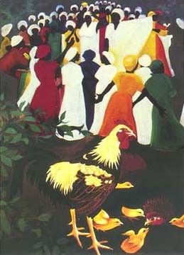 Bernard Hoyes Limited Edition Signed Ed. 500:"Chickens at Revival"