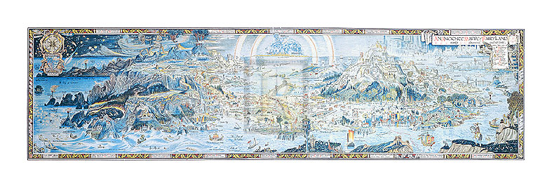 Bernard Sleigh Hand Numbered Limited Edition Print on Paper :"An Anciente Mappe Of Fairyland, 1920"