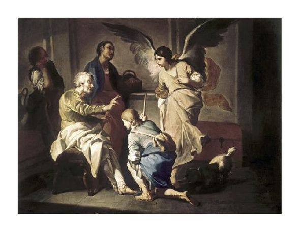 Bernardo Cavallino Fine Art Open Edition Gicl&eacute;e:"Farewell of Tobias"