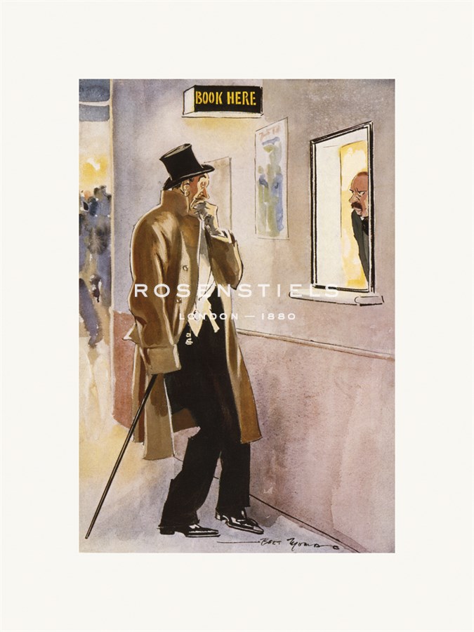 Bert Thomas Hand Numbered Limited Edition Print on Paper :"Phew! What a wreck I look"