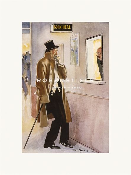 Bert Thomas Hand Numbered Limited Edition Print on Paper :"Phew! What a wreck I look"