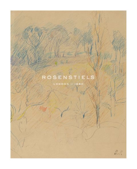 Berthe Morisot Hand Numbered Limited Edition Print on Paper :"Spring Landscape"