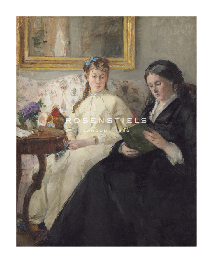 Berthe Morisot Hand Numbered Limited Edition Print on Paper :"The Mother and Sister of the Artist"
