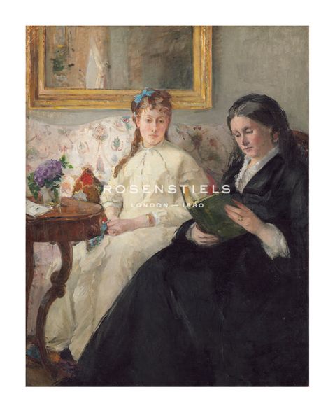 Berthe Morisot Hand Numbered Limited Edition Print on Paper :"The Mother and Sister of the Artist"
