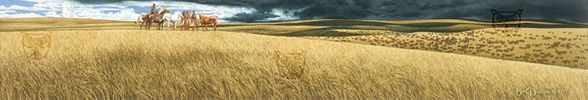 Bev Doolittle Hand signed and Numbered Fine Art Gicl&eacute;e on Etching Paper:"The Arrival"