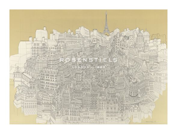 Beverley Gene Coraldean Hand Numbered Limited Edition Print on Paper :"Secret Paris"