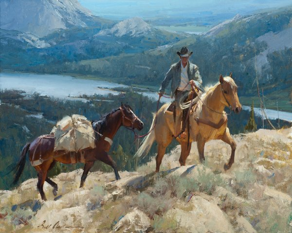 Bill Anton Hand Signed and Numbered Limited Edition Giclee: "Over the Pass "