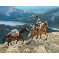 Bill Anton Hand Signed and Numbered Limited Edition Giclee: "Over the Pass "