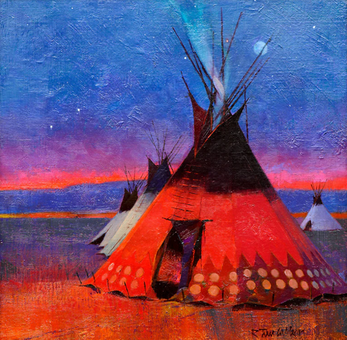 R. Tom Gilleon Artist Signed and Numbered Limited Edition Canvas Giclee:"Syzygy " R. Tom Gilleon Artist Signed and Numbered Limited Edition Canvas Giclee:"Syzygy "