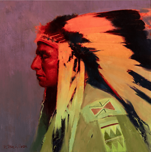 R. Tom Gilleon Artist Signed and Numbered Limited Edition Canvas Giclee:"Moment du Passe"