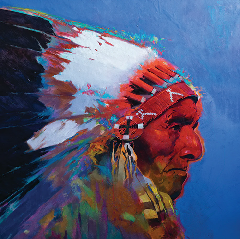 R. Tom Gilleon Artist Signed and Numbered Limited Edition Canvas Giclee:"Pemmican" R. Tom Gilleon Artist Signed and Numbered Limited Edition Canvas Giclee:"Pemmican"