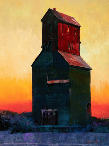 R. Tom Gilleon Artist Signed and Numbered Limited Edition Canvas Giclee:"Prairie Dare"