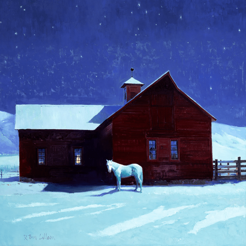 R. Tom Gilleon Limited Edition Canvas Giclee:"Stars Snow and Silver" R. Tom Gilleon Limited Edition Canvas Giclee:"Stars Snow and Silver"
