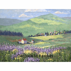 Bill Schmidt Handsigned and Numbered Limited Edition Gallery Giclee Paper: "Across the Valley"
