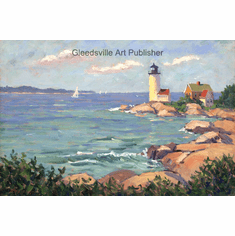Bill Schmidt Handsigned and Numbered Limited Edition Gallery Giclee Paper: "Bay Guardian Late Light"