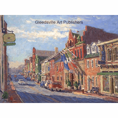 Bill Schmidt Handsigned and Numbered Limited Edition Gallery Giclee Paper: "King St. Morning"