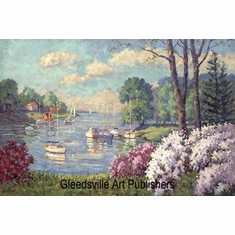 Bill Schmidt Handsigned and Numbered Limited Edition Gallery Giclee Paper: "Spring in the Cove"