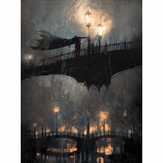 Bill Sienkiewicz Artist Hand Signed Limited Edition Giclee Canvas:"When The Knight Comes"