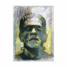 Bill Sienkiewicz Artist Hand Signed Limited Edition Print:"Frankenstein’s Monster"
