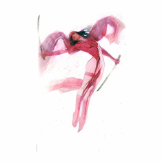 Bill Sienkiewicz Artist Signed Limited Edition Giclee Print:"Elektra: Crimson Grace"