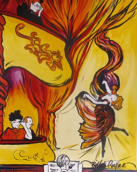 Billie Coyne Hand Signed Giclee on Canvas:"The Opera"