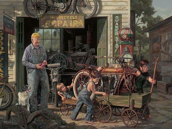 Bob Byerley Artist Signed Ltd Ed Print on Paper: "The Gift"