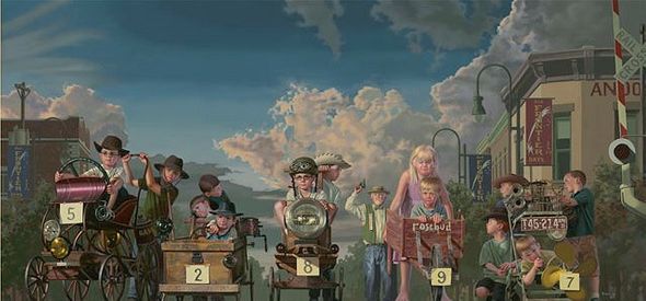 Bob Byerley Hand signed and Numbered Limited Edition Giclee:"Final Heat"