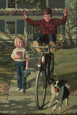 Bob Byerley Hand Signed and Numbered Limited Edition Giclee Print and Canvas:"Smitten"