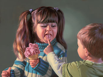 Bob Byerley Hand Signed and Numbered Limited Edition Print: "Cold Tongue, Warm Heart"