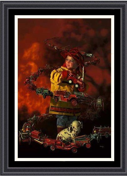 Bob Byerley Framed  Artist Signed Limited Edition Giclee on Paper:"The Brigade"