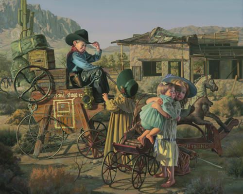 Bob Byerley Handsigned and Numbered Limited Edition Giclee:"Yes Ma'am, I reckon we could take on three more."