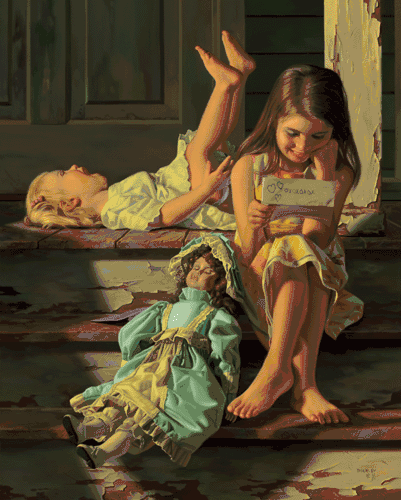 Bob Byerley Handsigned & Numbered Limited Edition Giclee :" The Love Letter"