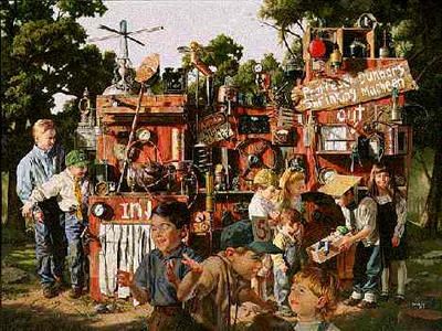 Bob Byerley Limited Edition Print: "The Incredible Shrinking Machine"