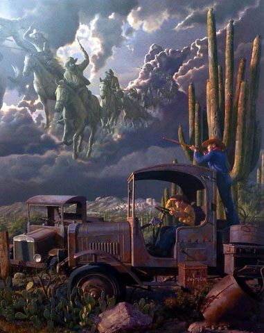 Bob Byerley Print-Signed and Numbered:"Heroes and Villains"