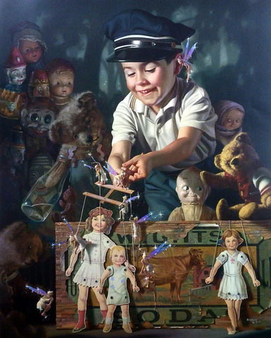 Bob Byerley Print-Signed and Numbered:"Puppeteer"